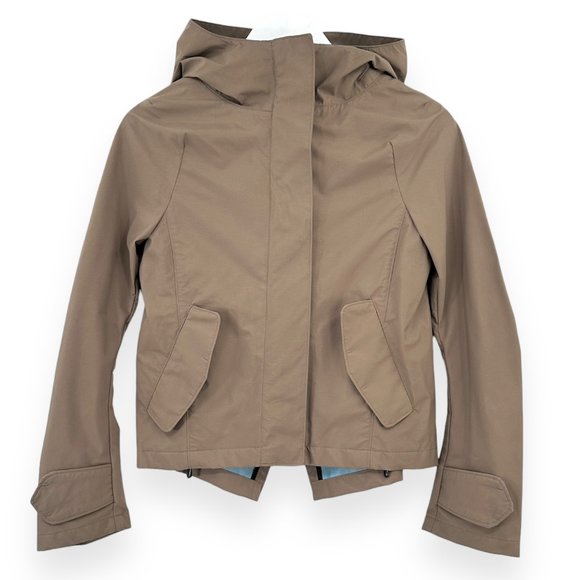 Jil Sander Jackets & Blazers - Jil Sander For Uniqlo +J Brown Short Hooded Rain Jacket sz XS
